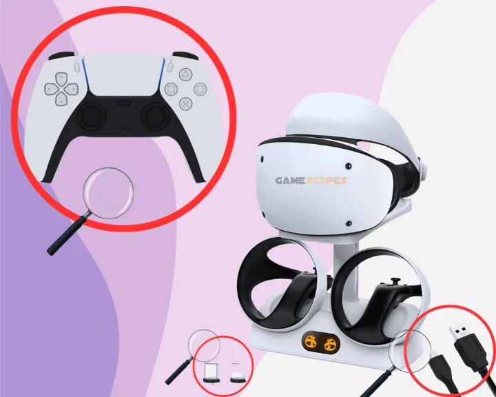 If the PSVR2 not turning on issue persists, inspect the charging equipment and all cables used for operating your PSVR2 headset and controllers.