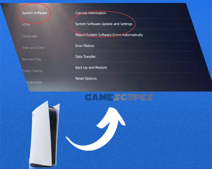 Whenever PS5 access controller not working, update the firmware of the PS5 to the latest version to resolve bugs and glitches with the connection.