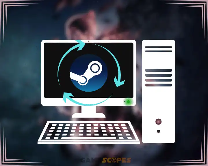 Graphical Illustration of updating the Steam Launcher.