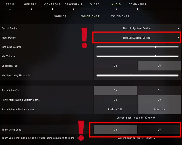 If Valorant mic not working, adjust the Voice Chat settings.