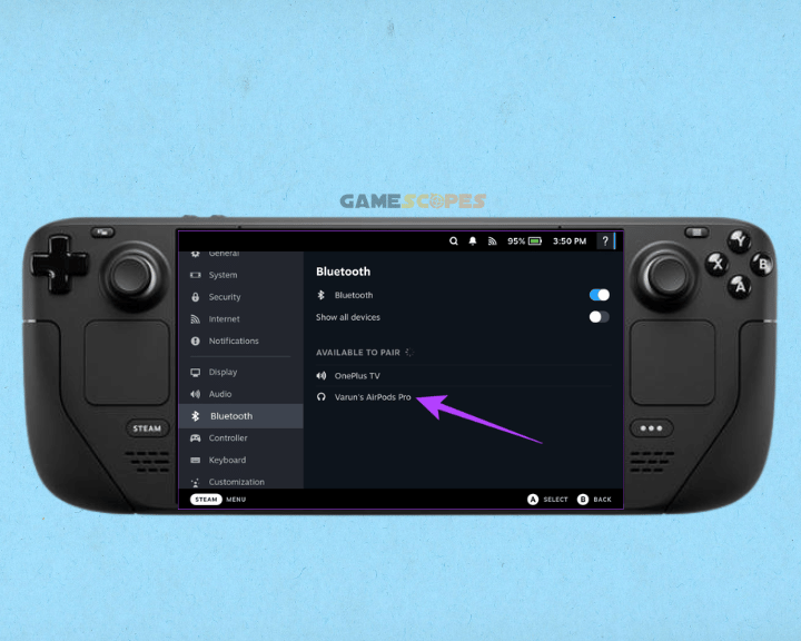 If Steam Deck not finding Xbox controller, restart the "Bluetooth" feature in the menu of the Steam Deck.