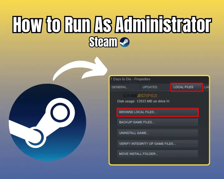 If you don't know how to run game as administrator on Windows 11, the image shows the exact options to click in order to reveal the game's directory if installed from the Steam launcher.