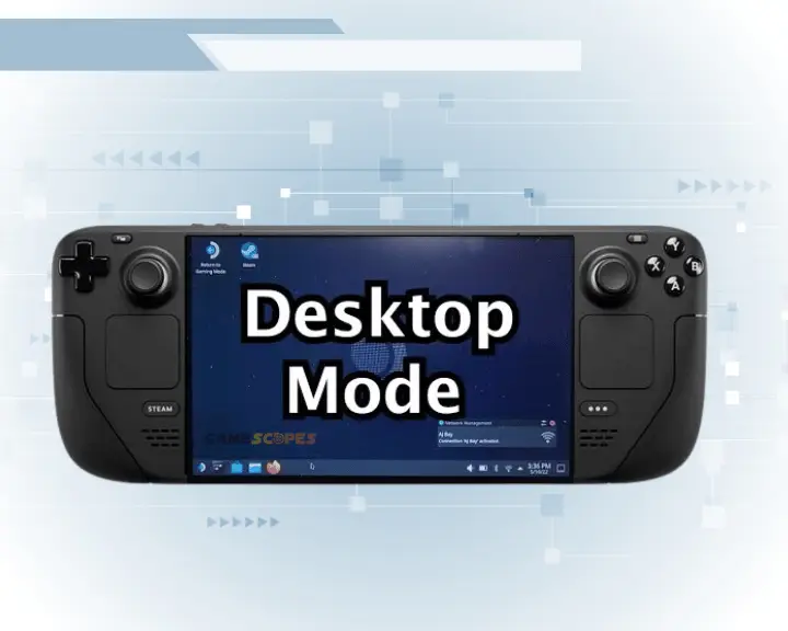 When Steam Deck Dock not working, you may need to troubleshoot the device in "Desctop" mode so this image shows how it works.