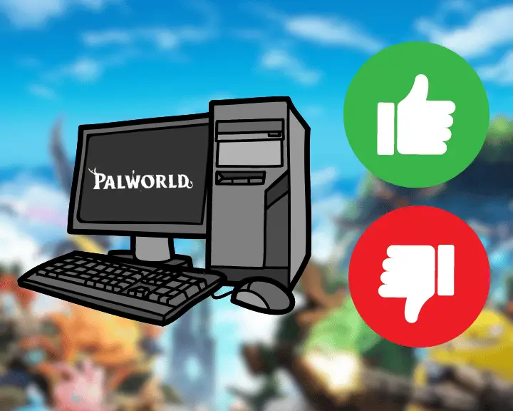 Before troubleshooting the Palworld out of video memory error, verify that your system is compatible with the game by comparing the requirements.