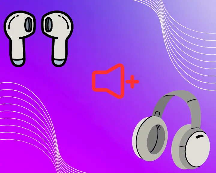 A decorative image showing the volume levels between Steam Deck and headphones.