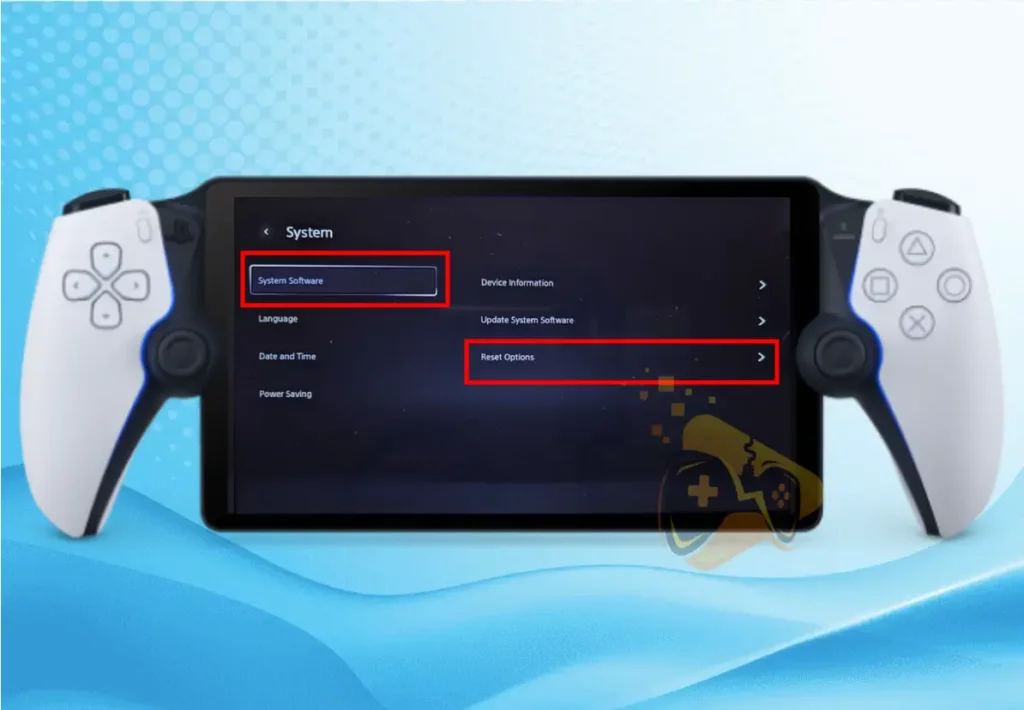 When PS Portal not working on hotspot, the image is showing where to find the reset options.