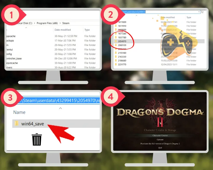 The image is showing how to start new game when Dragon’s Dogma 2 new save not working.